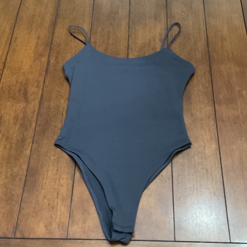 Zara Charcoal Bodysuit